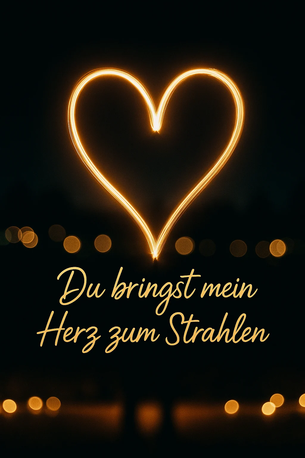 Liebesbilder Herz – 10 liebevolle Bildideen mit Herzmotiv & Spruch 5 Herzbild 5 Lichterkette