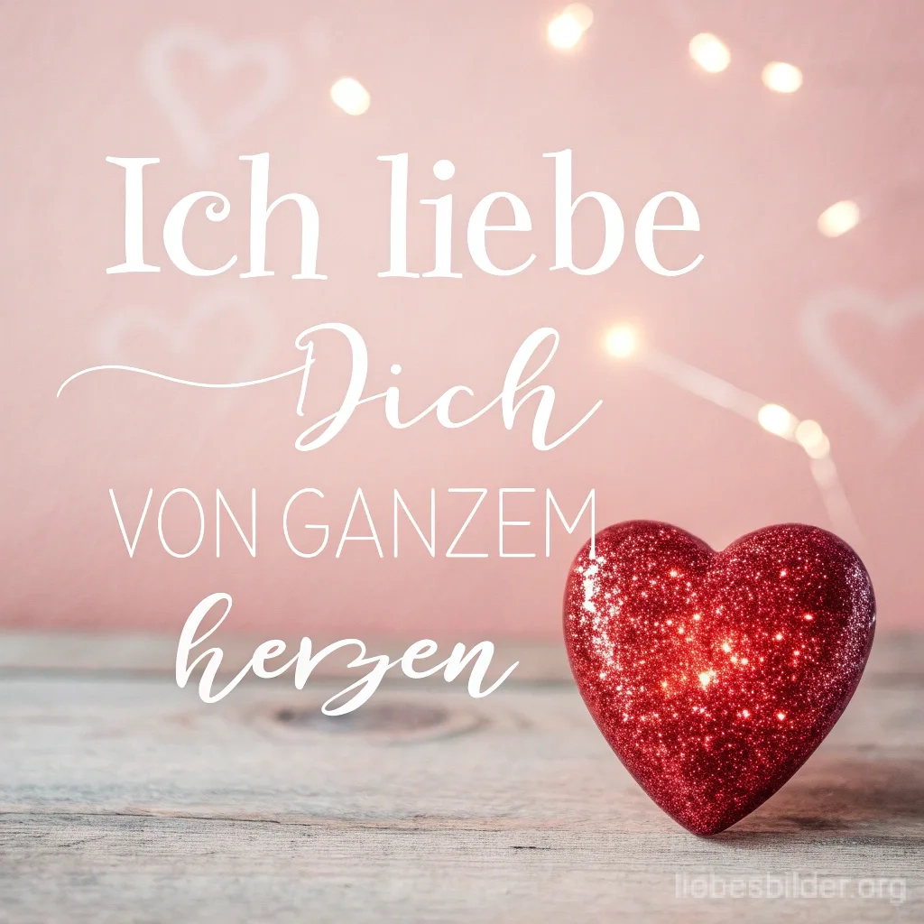 Liebe mit Herz Ich liebe dich Bild mit Herz
