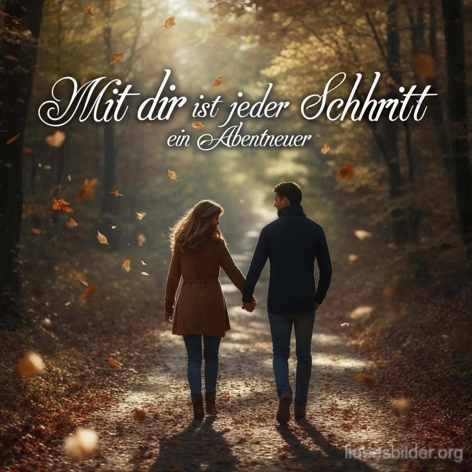 Zusammen für immer Pärchen Hand in Hand