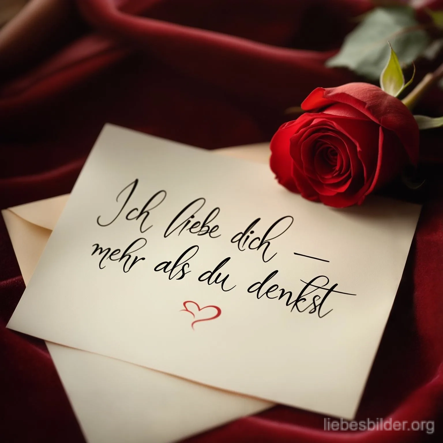 Ich liebe dich Worte Liebe auf Papier geschrieben